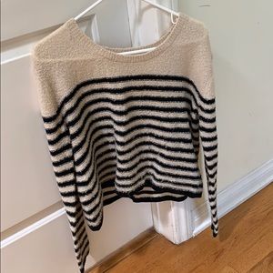 BP Nordstrom cropped striped sweater